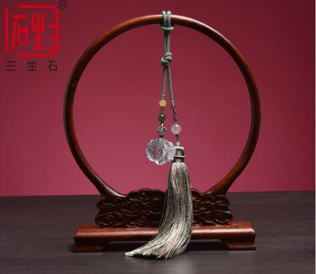 三生·花好月圆——白水晶静心莲多用挂饰 商品图10