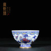 宝瓷林珐琅彩青花描金蝶恋花鸡心杯 商品缩略图2