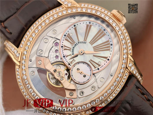 V9爱彼千禧系列15350款男装腕表镶钻系列，一款上手才知道靓的耐看型手表。V9不惜重金原装开模，逐个零件开模原装4101机芯 商品图3