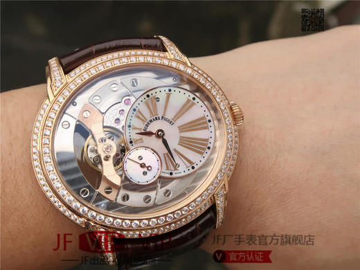 V9爱彼千禧系列15350款男装腕表镶钻系列，一款上手才知道靓的耐看型手表。V9不惜重金原装开模，逐个零件开模原装4101机芯 商品图12