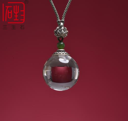 三生石白水晶花好月圆系列~白水晶球 商品图7