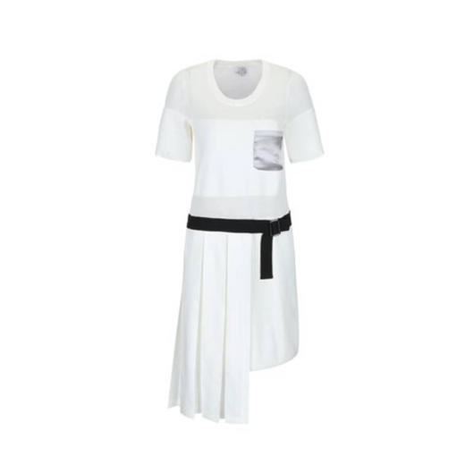 ACFN | 百褶拼接针织短袖连衣裙 商品图6