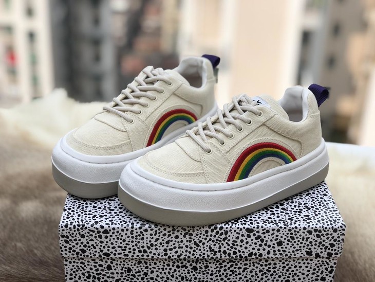 eytys彩虹刺绣休闲鞋断码