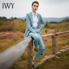 IWY/时尚靛青西服套装通勤休闲西装两件套高端名媛气质正装CP9369-G 商品缩略图2