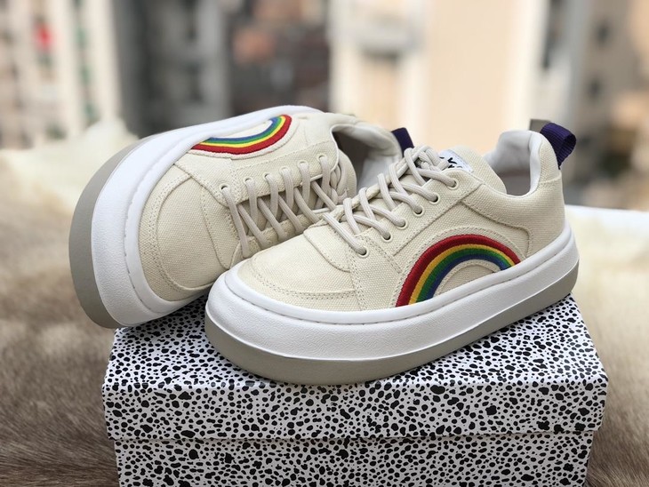 eytys彩虹刺绣休闲鞋断码