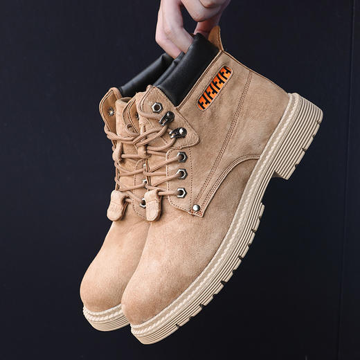 劳保鞋男猪扒皮防砸防刺耐磨舒适防臭安全工作鞋 商品图3