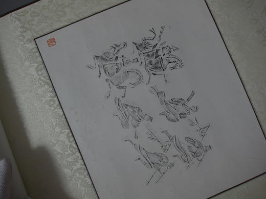 【文创】原拓挂轴汉代人物奔马WG005 商品图7