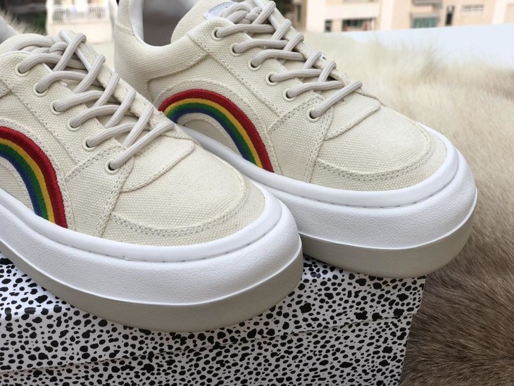 eytys彩虹刺绣休闲鞋断码