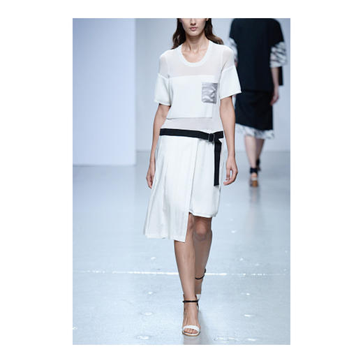 ACFN | 百褶拼接针织短袖连衣裙 商品图5