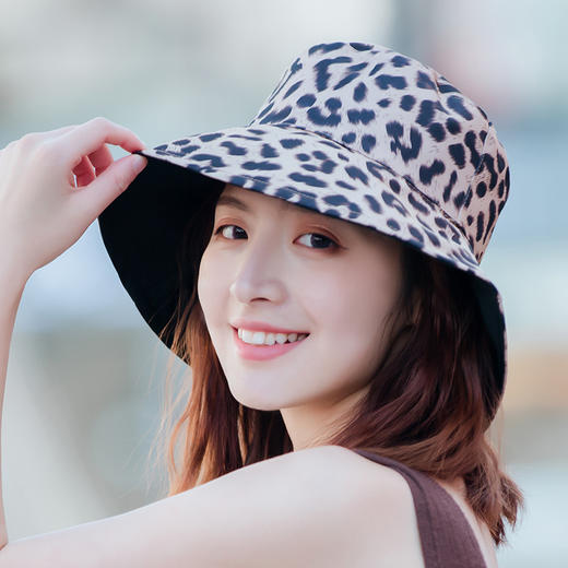 YL-A-12新款户外休闲双面豹纹渔夫帽TZW 商品图2