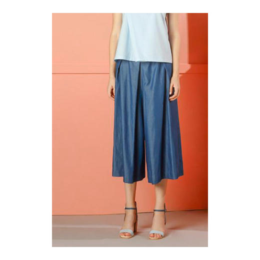 ACFN | 8分阔腿裤 - 蓝 商品图4