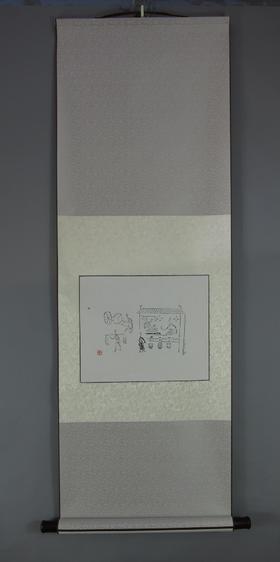 【文创】原拓挂轴汉代人物WG007