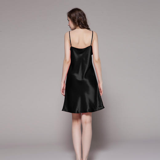 丁摩 19姆米重磅真丝性感睡裙真丝睡衣女士吊带裙桑蚕丝丝绸睡裙家居服19-129DB399240531 商品图8