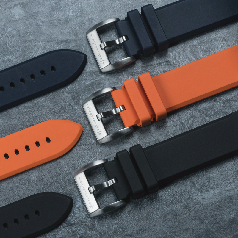 原装配件SPINNAKER橡胶表带22mm