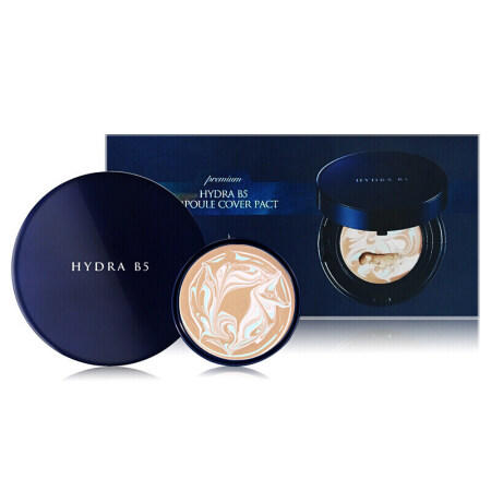 【保税仓】AHC新版B5玻尿酸气垫BB 保湿遮瑕透气防晒SPF50 三色拉花气垫C21号 自然色(带替换装) 商品图0