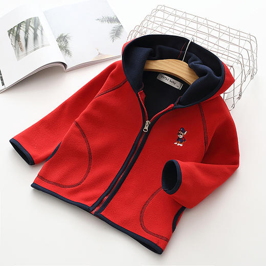 SHH-新款男童双面绒休闲户外摇粒绒上衣 商品图2