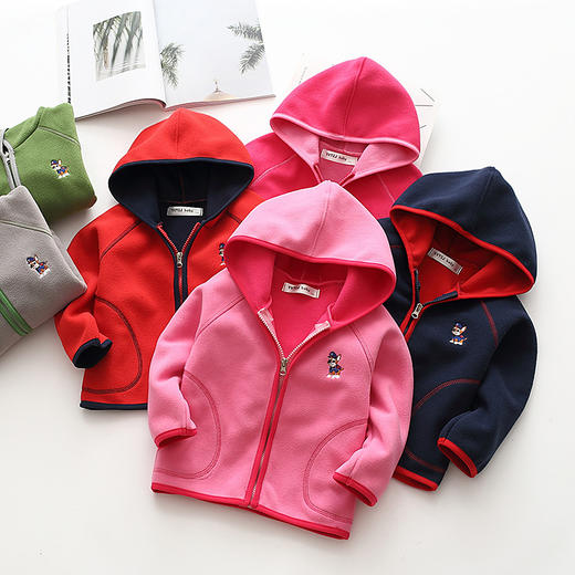 SHH-新款男童双面绒休闲户外摇粒绒上衣 商品图0