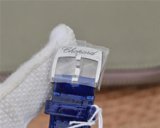 YF萧邦 HAPPY DIAMONDS 五彩缤纷系列 278559-3020 。女士腕表，皮表带，自动机械机芯，透底。 商品图9