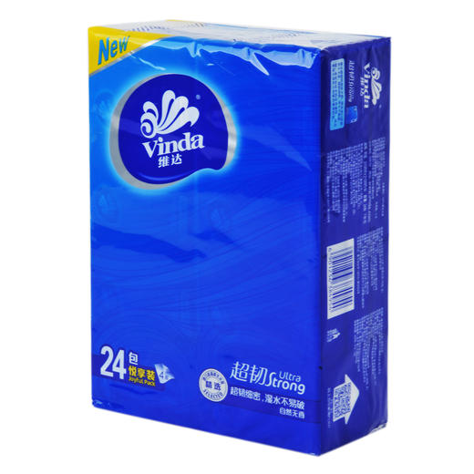 维达 超韧细密湿水不易破4层手帕纸 24包/袋 商品图0