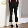 乔万尼裤子女春秋垂感显高显瘦加大码休闲黑色微喇叭长裤EN3F345 商品缩略图3