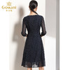 乔万尼早秋装时尚修身气质波点七分袖连衣裙中长款EN3E320 商品缩略图3