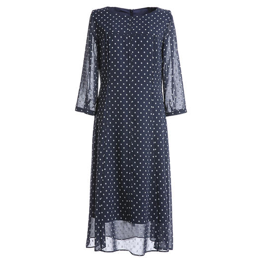 乔万尼早秋装时尚修身气质波点七分袖连衣裙中长款EN3E320 商品图4