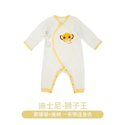 i-baby迪士尼空气层【系带】连身衣 婴儿内衣进口美棉宝宝内衣 商品图3