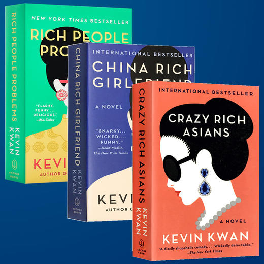 摘金奇缘 疯狂的亚洲富豪三部曲英文原版 Crazy Rich Asians 1-3 关凯文 Kevin Kwan 中国富豪女友 富人的问题 英文版进口畅销小说 商品图0