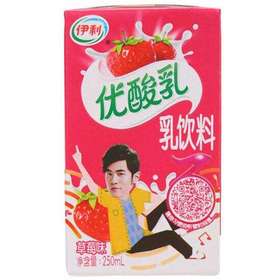 优酸乳草莓味 箱装24瓶