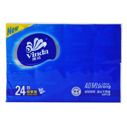 维达 超韧细密湿水不易破4层手帕纸 24包/袋 商品图2
