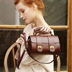 CH-M632BX488新款欧美时尚斜挎波士顿包复古单肩手提枕头包