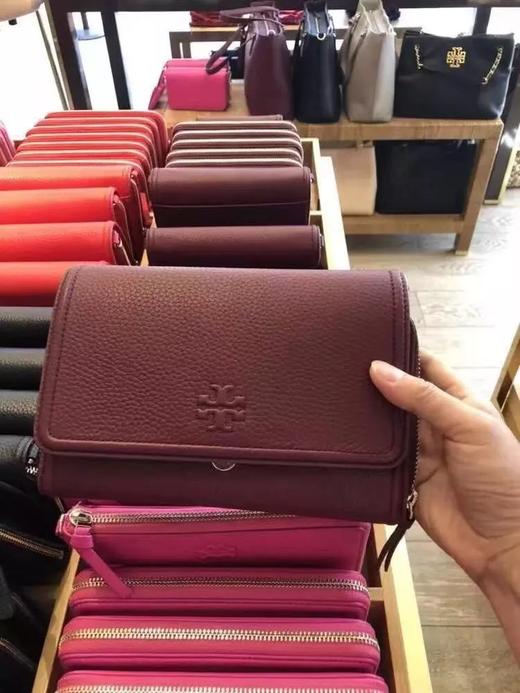 国内现货Tory Burch/tb 女包 女士拉链荔枝纹斜挎包百搭简约单肩斜挎翻盖小方包 商品图4