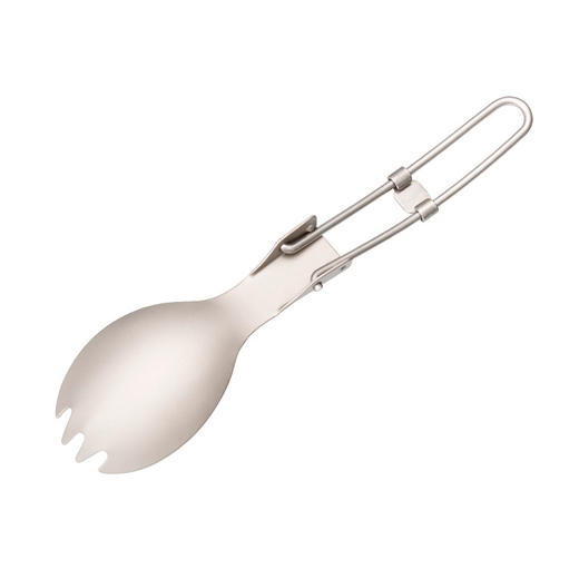 铠斯 纯钛 折叠 叉勺 饭勺 便携 餐具 野餐 野营 超轻 TI5301 商品图2