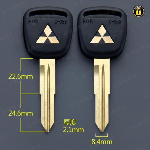 〖7246〗胶白铜双三菱吉普右 商品图0