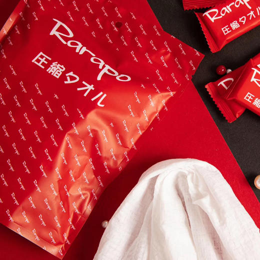 日本rarapo旅行用压缩毛巾 单独包装 便携安心 20粒／袋 商品图6