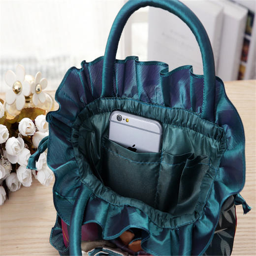 LZL-2413蕾丝民族风水桶布包女式手提包 商品图3