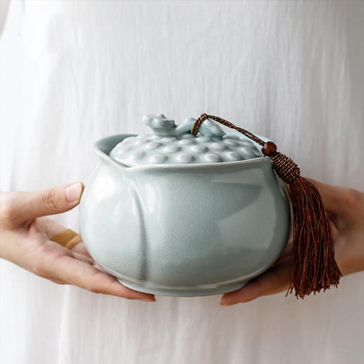 汝窑如意茶叶罐（小） 商品图1