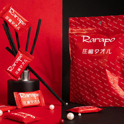 日本rarapo旅行用压缩毛巾 单独包装 便携安心 20粒／袋 商品图2