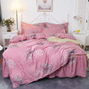 YC-004新款磨毛床裙加厚床罩韩版单双人被套四件套 商品缩略图9