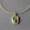 冰种阳绿翡翠吊坠手链18k黄金白金镶嵌 商品缩略图2