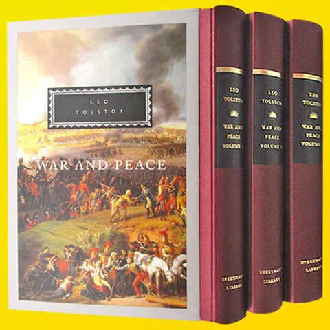 战争与和平3册盒装 英文原版小说 War and Peace 经典外国文学名著 列夫托尔斯泰 Leo Tolstoy 精装 Everyman's Library 英文版书 商品图0
