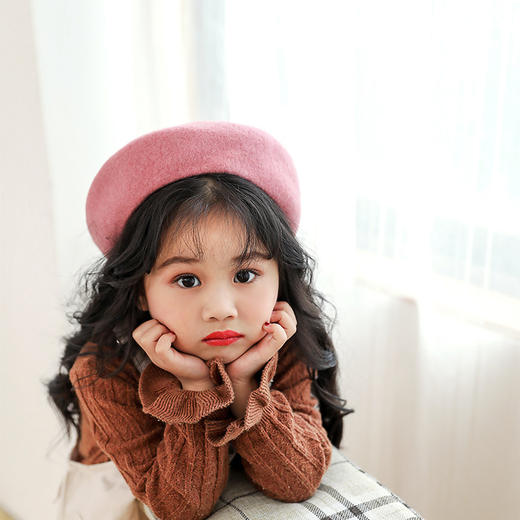 YF-秋季画家帽韩版亲子款羊毛贝雷帽 商品图2