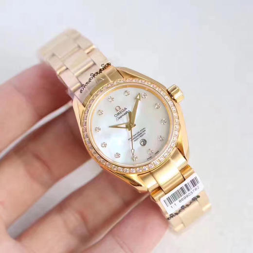 欧米茄 海马系列机械女表 直径34mm 复刻8520同轴机械机芯 商品图5