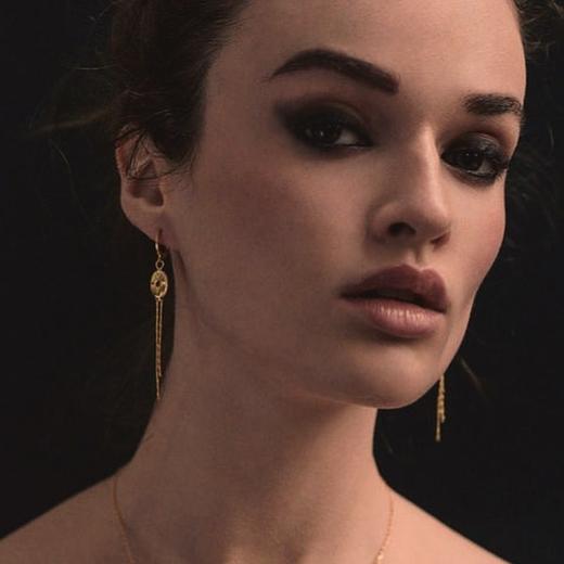 北京仓｜Les Merveilleuses-Prune 天然红宝石 耳环［法国设计师］ 商品图0