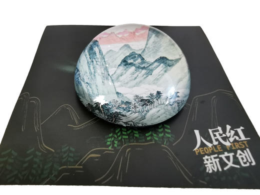 「绿水青山」水晶磁铁冰箱贴 半球型质感创意 宛如画 商品图2