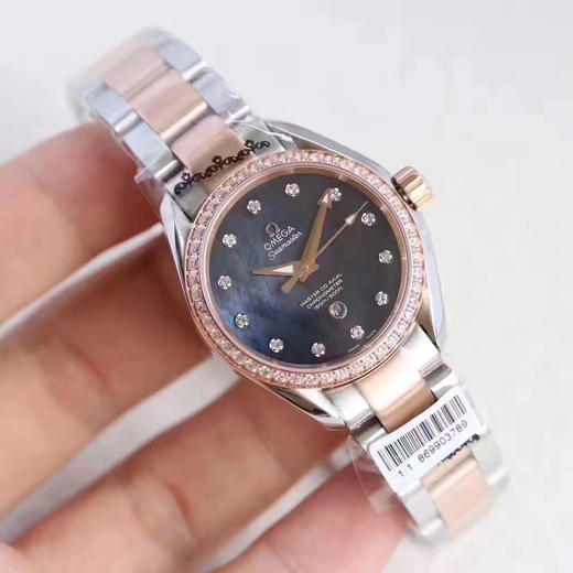 欧米茄 海马系列机械女表 直径34mm 复刻8520同轴机械机芯 商品图5