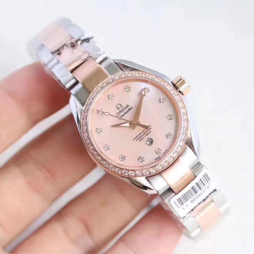 欧米茄 海马系列机械女表 直径34mm 复刻8520同轴机械机芯 商品图4