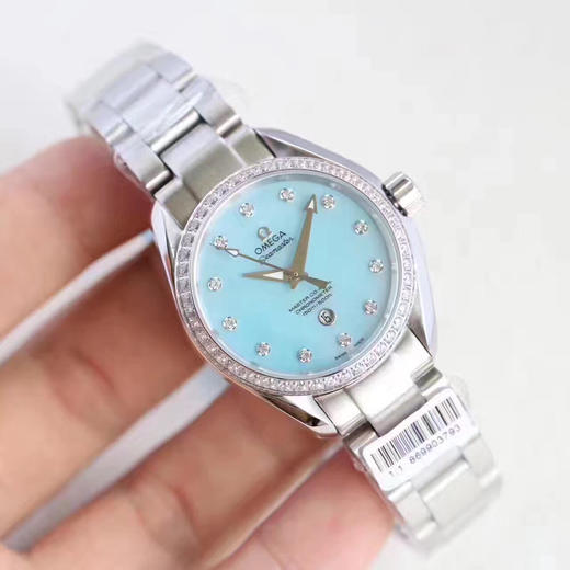 欧米茄 海马系列机械女表 直径34mm 复刻8520同轴机械机芯 商品图6