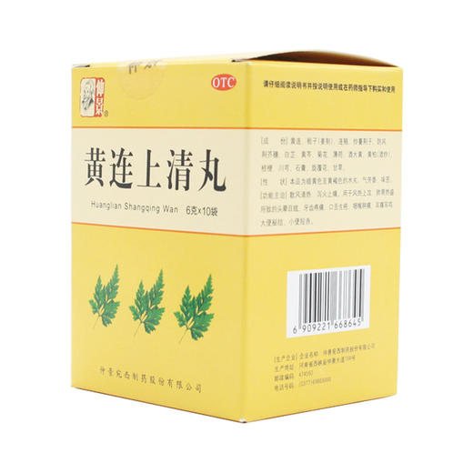 仲景黄连上清丸