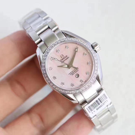 欧米茄 海马系列机械女表 直径34mm 复刻8520同轴机械机芯 商品图5